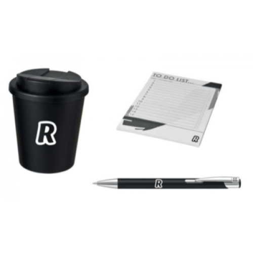 Tumbler cup, journal, pen pack